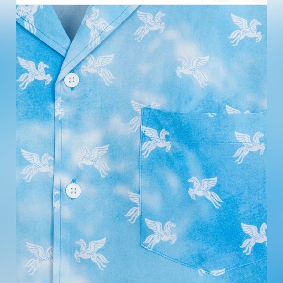 NWT Disney Parks Hercules Pegasus button down short sleeve shirt size large - Picture 3 of 11